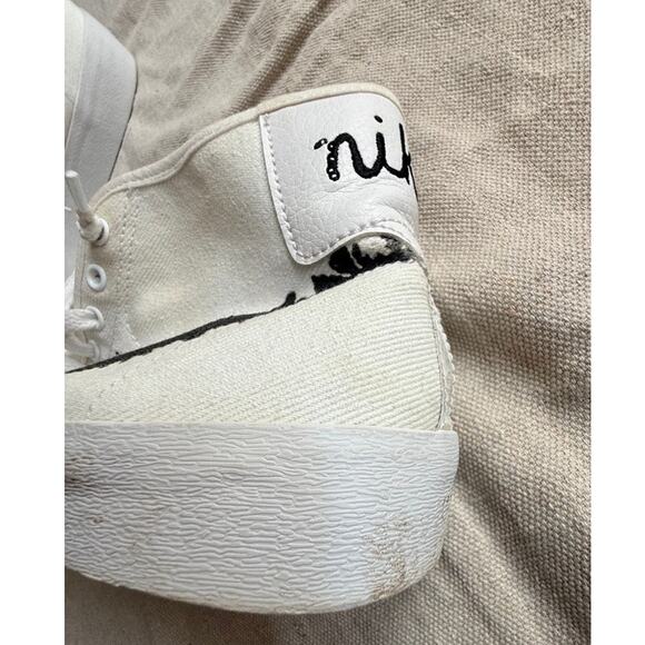 Nike SB Blazer Court Mid Premium White Black Men’s Size 10 Skater Streetwear Gym main image 6